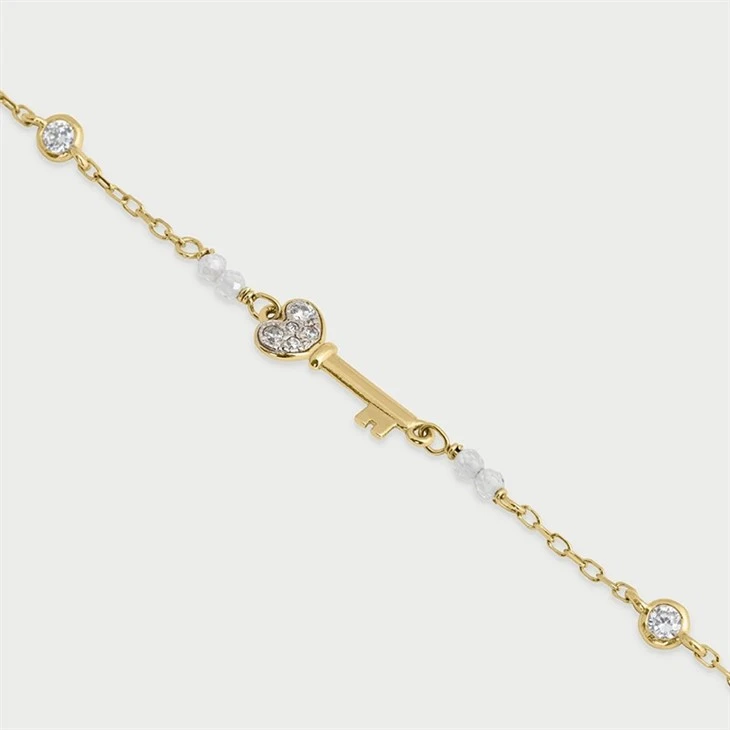 Dainty Key Station Bracelet price