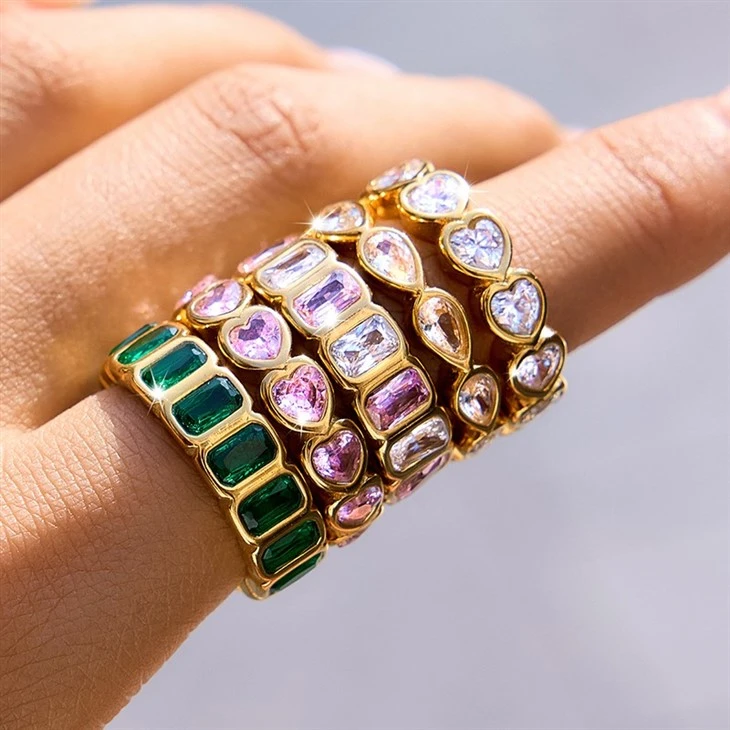 Minimalist Zircon Design Rings suppliers