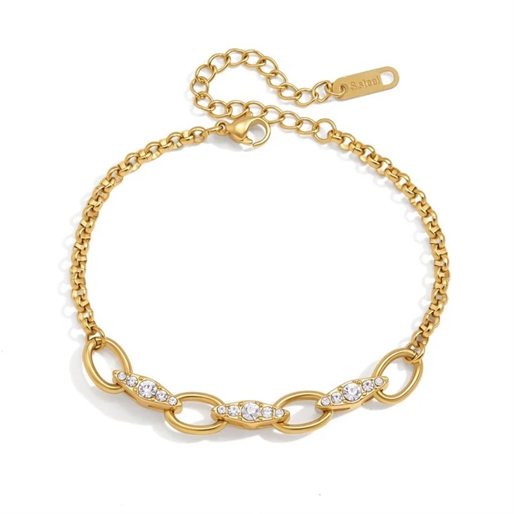 Oval Link Sparkle Bracelet manufacturers