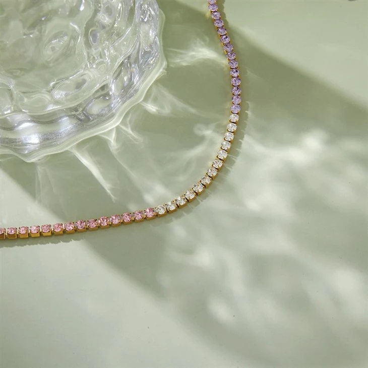 Stainless Steel Colourful Tennis Bracelet price