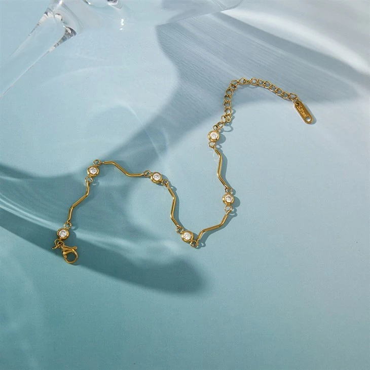 Station Round CZ Bracelet price